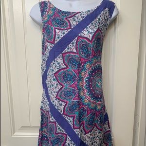 NEW! Vintage Multicolored Sleeveless Mini Dress 👗